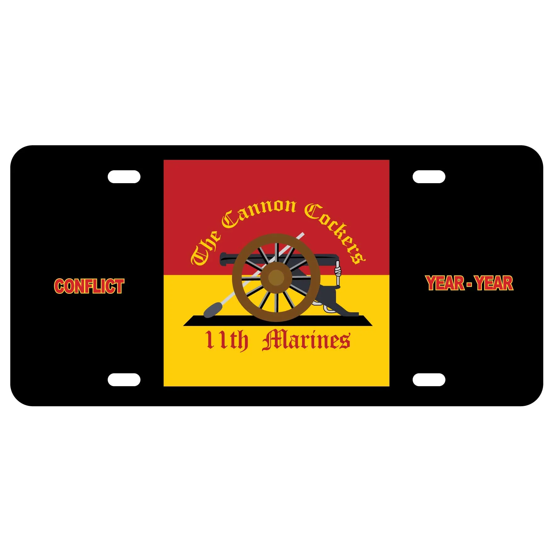 11th Marines Regimental License Plate