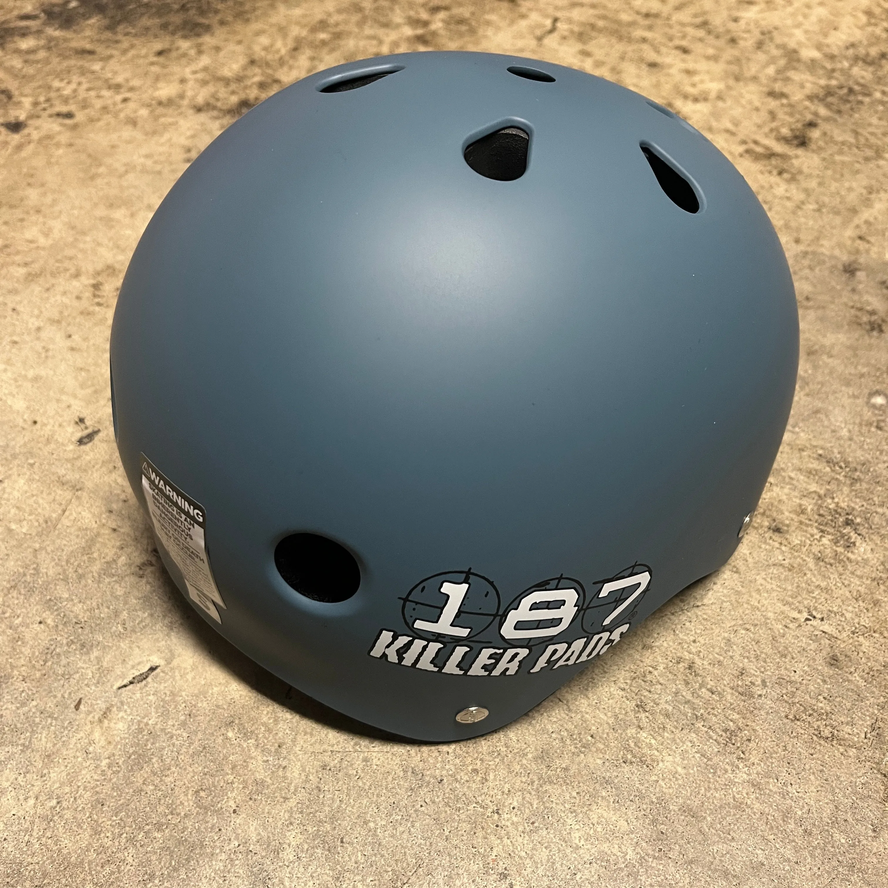 187 PRO SKATE HELMET NON CERTIFIED (STONE BLUE MATTE)