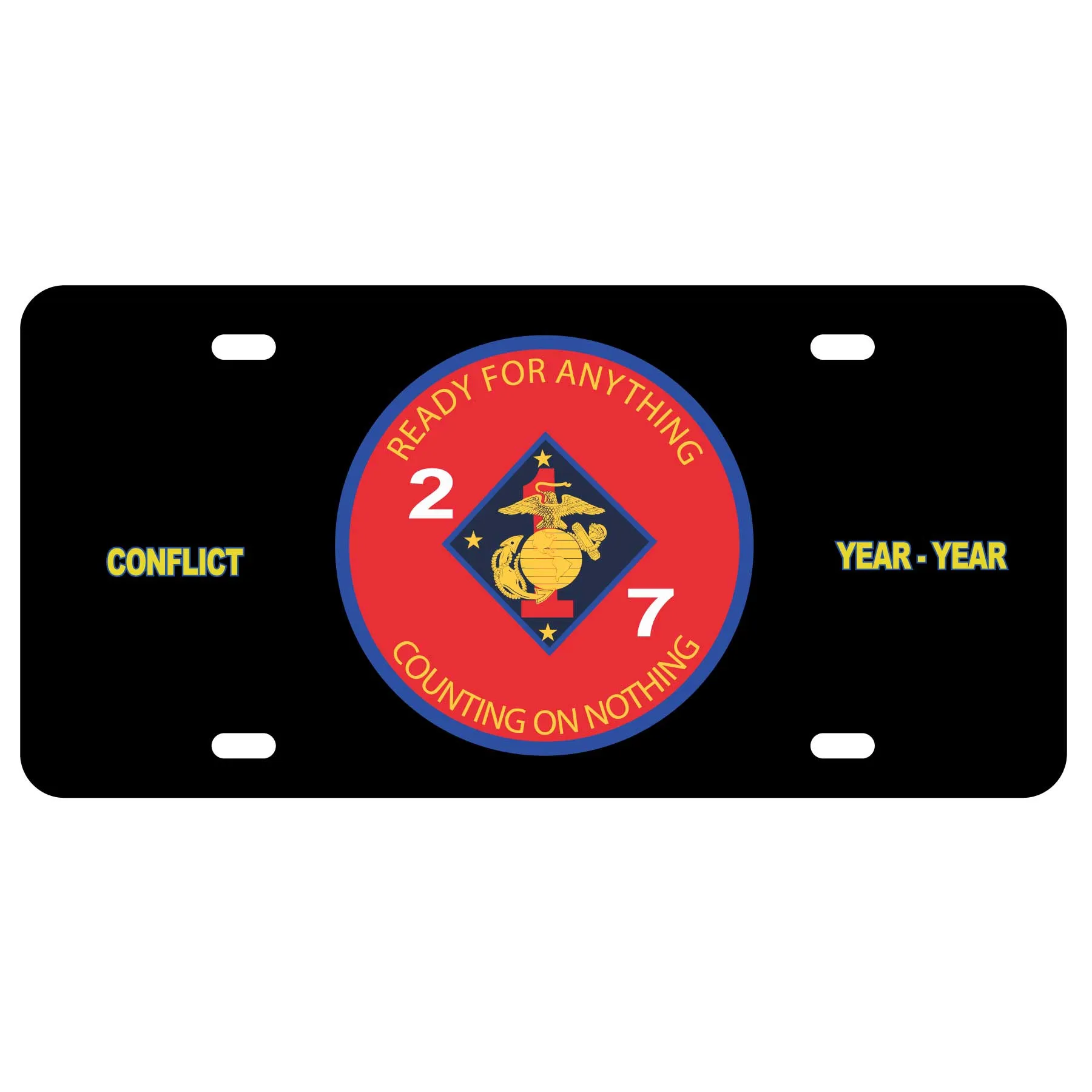 2nd Battalion 7th Marines License Plate