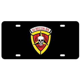 3rd Recon Battalion License Plate