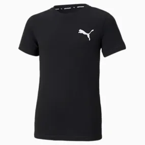 Active Small Logo Tee Youth | Puma Black | PUMA Shop All Puma | PUMA 