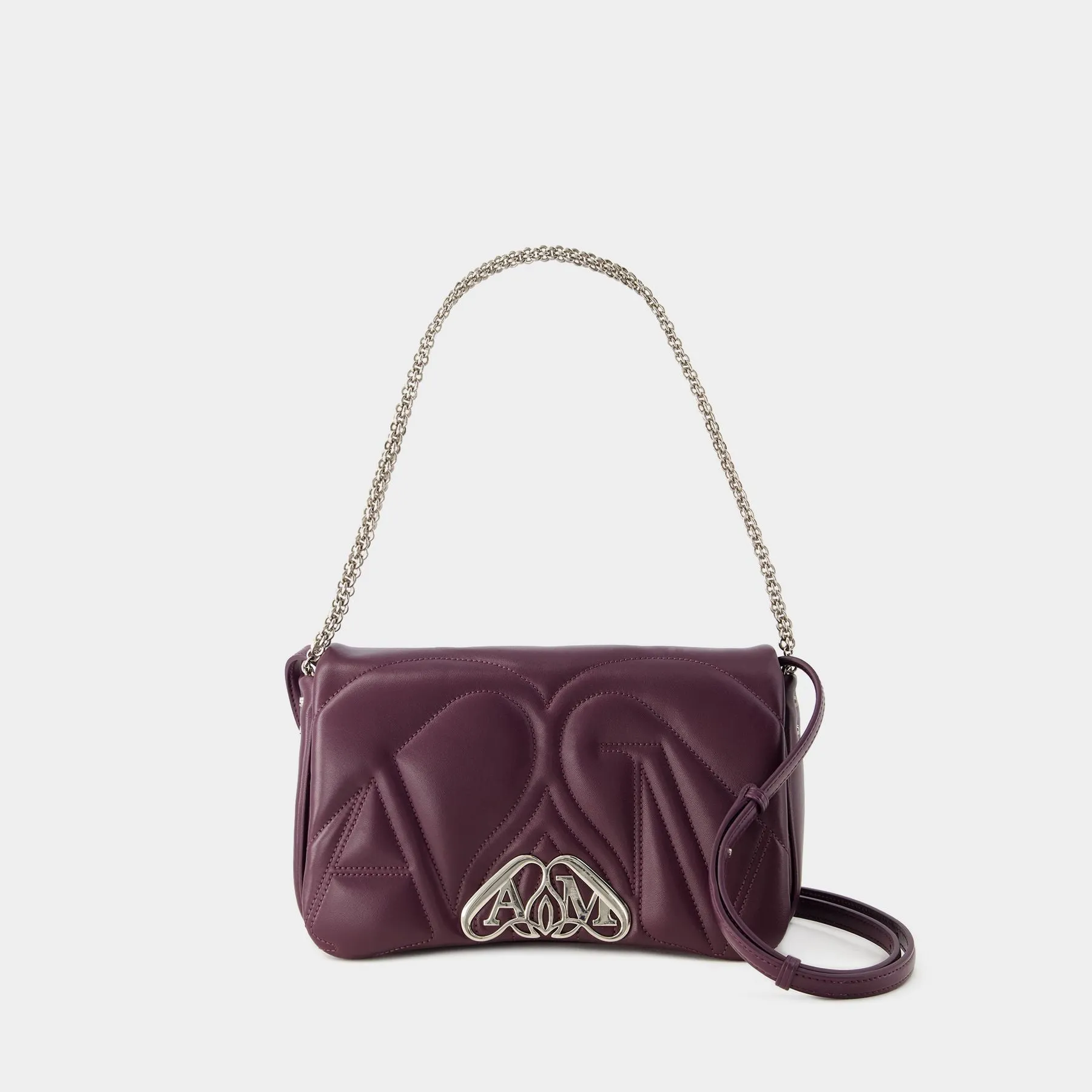 Alexander McQueen  The Seal Small Bag - Alexander Mcqueen - Leather - Night Shade