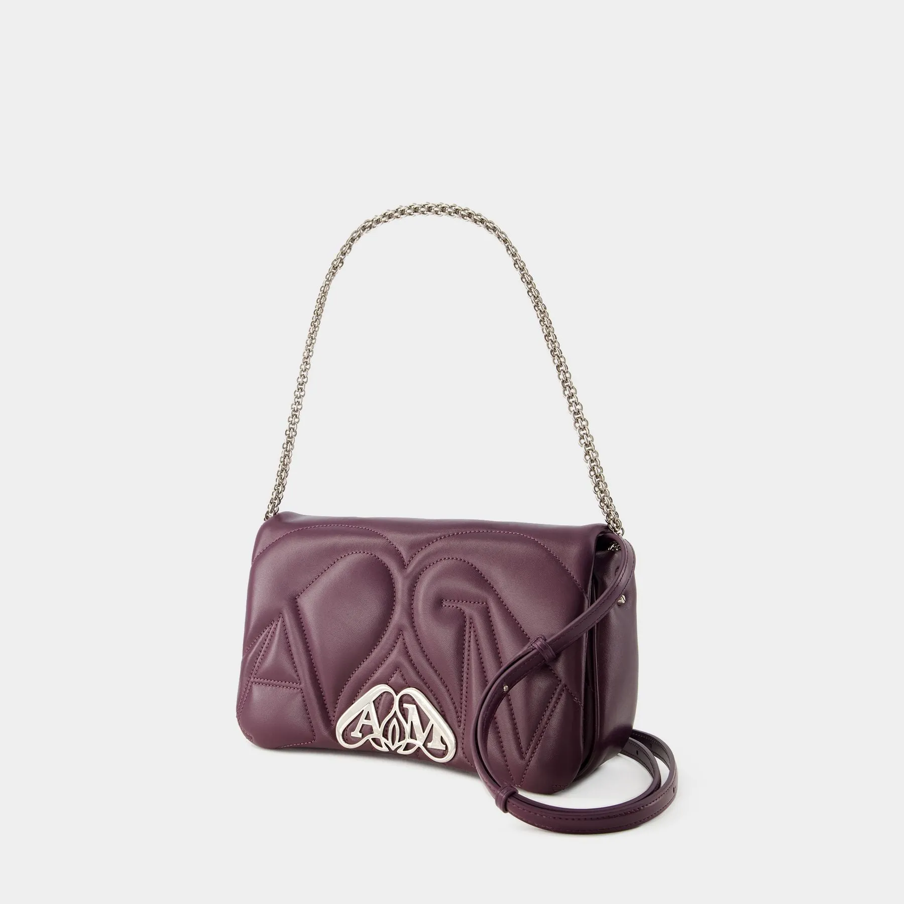 Alexander McQueen  The Seal Small Bag - Alexander Mcqueen - Leather - Night Shade