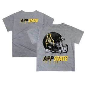 Appalachian State Mountaineers Infant Gray Dripping Helmet T-Shirt