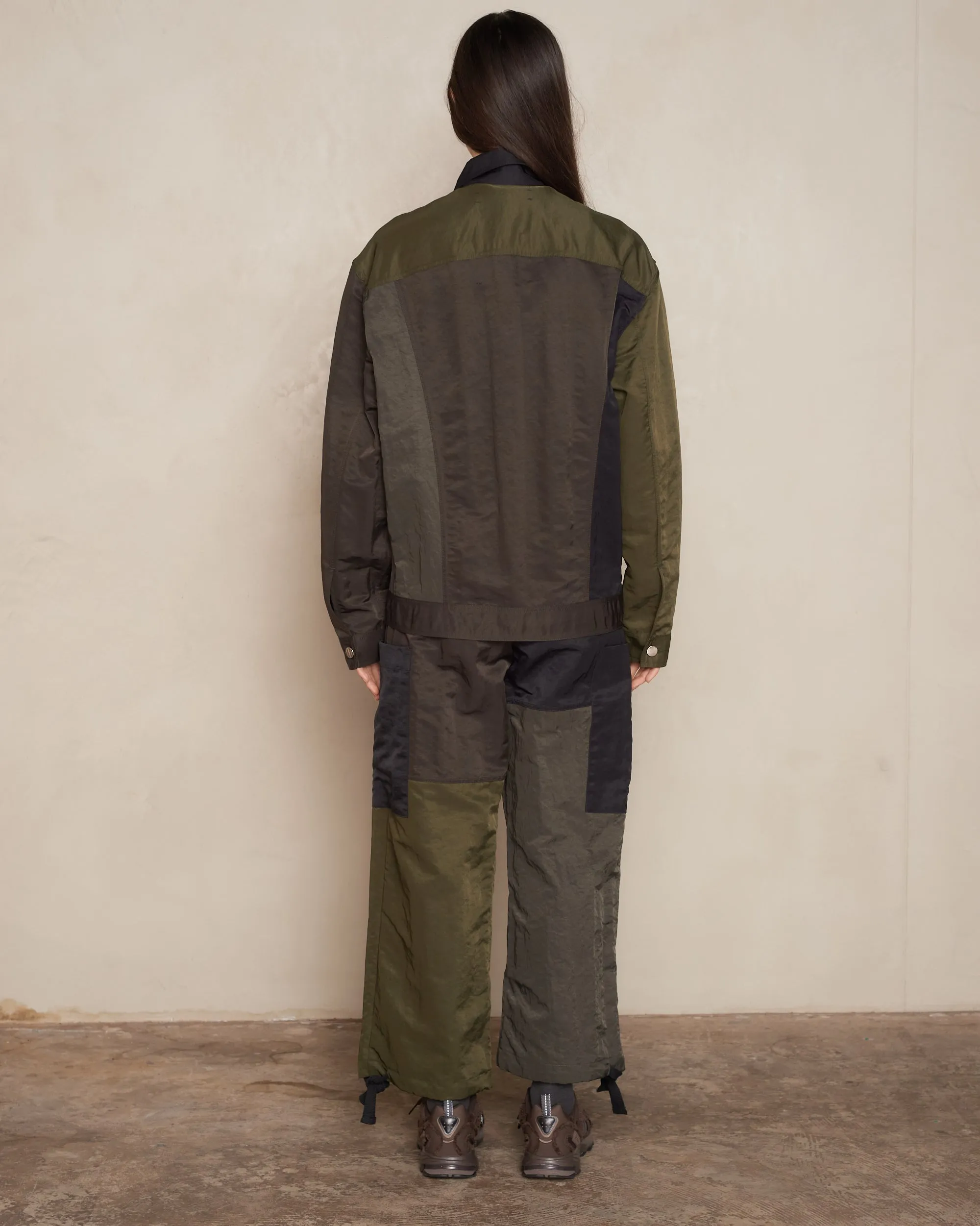 Army Green Oversized Worker Jacket