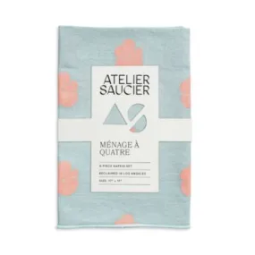 Atelier Saucier Flower Power Napkins, Set of 4