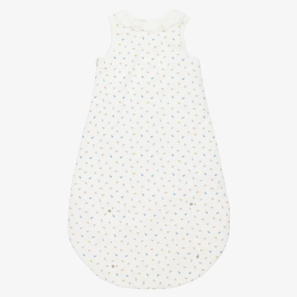 Baby Girls Ivory Tulip Sleeping Bag