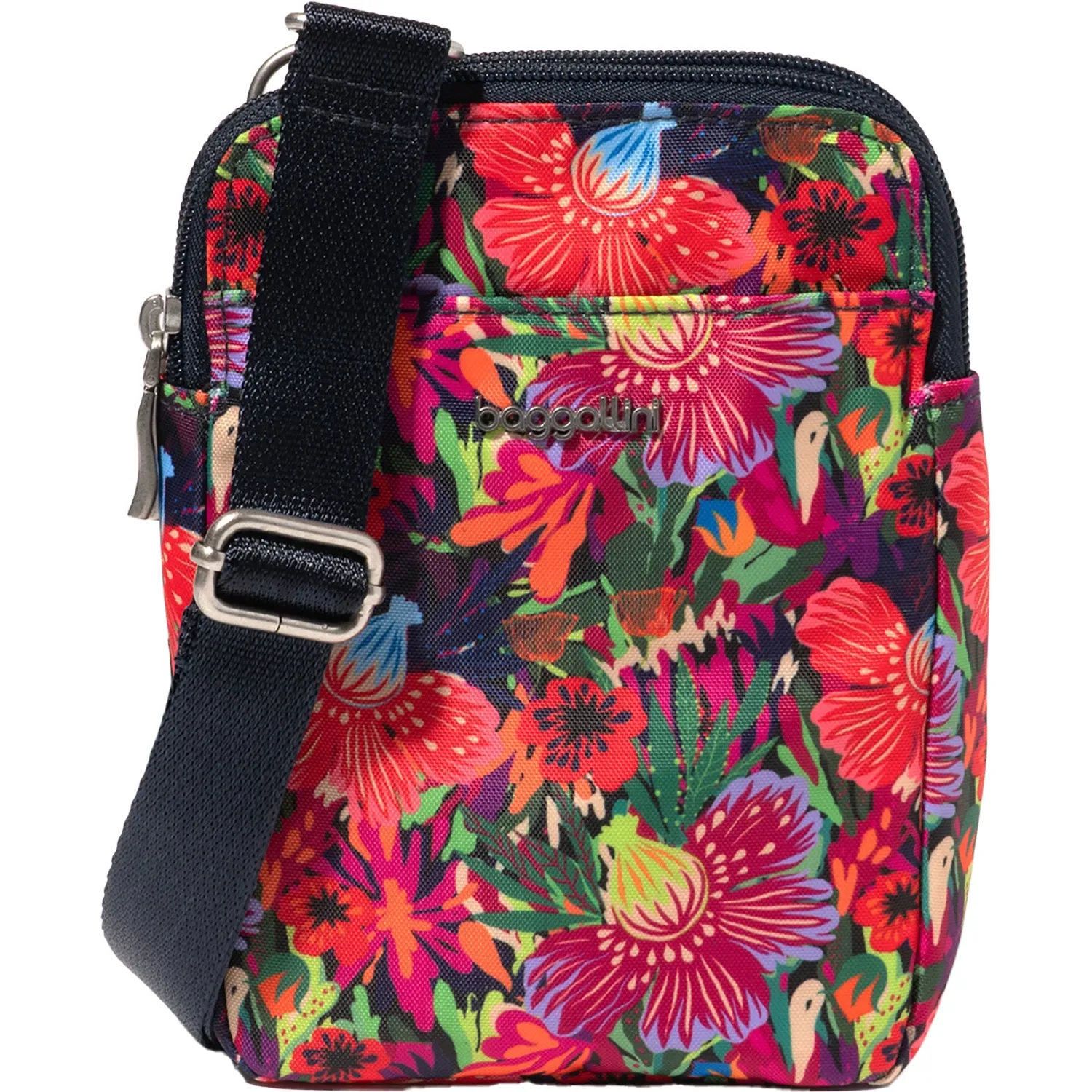 Baggallini Modern Take Two RFID Crossbody Tropical Floral