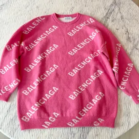 Balenciaga Allover Logo Pullover