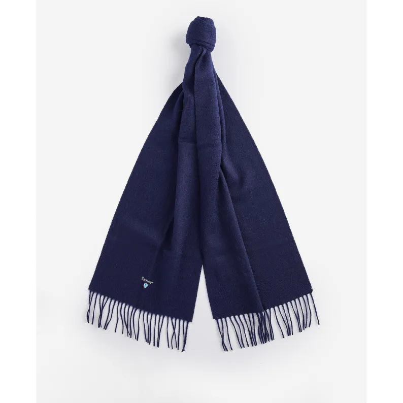 Barbour Plain Lambswool Scarf USC0008NY11 Navy