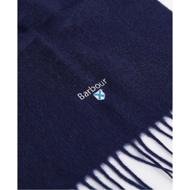 Barbour Plain Lambswool Scarf USC0008NY11 Navy