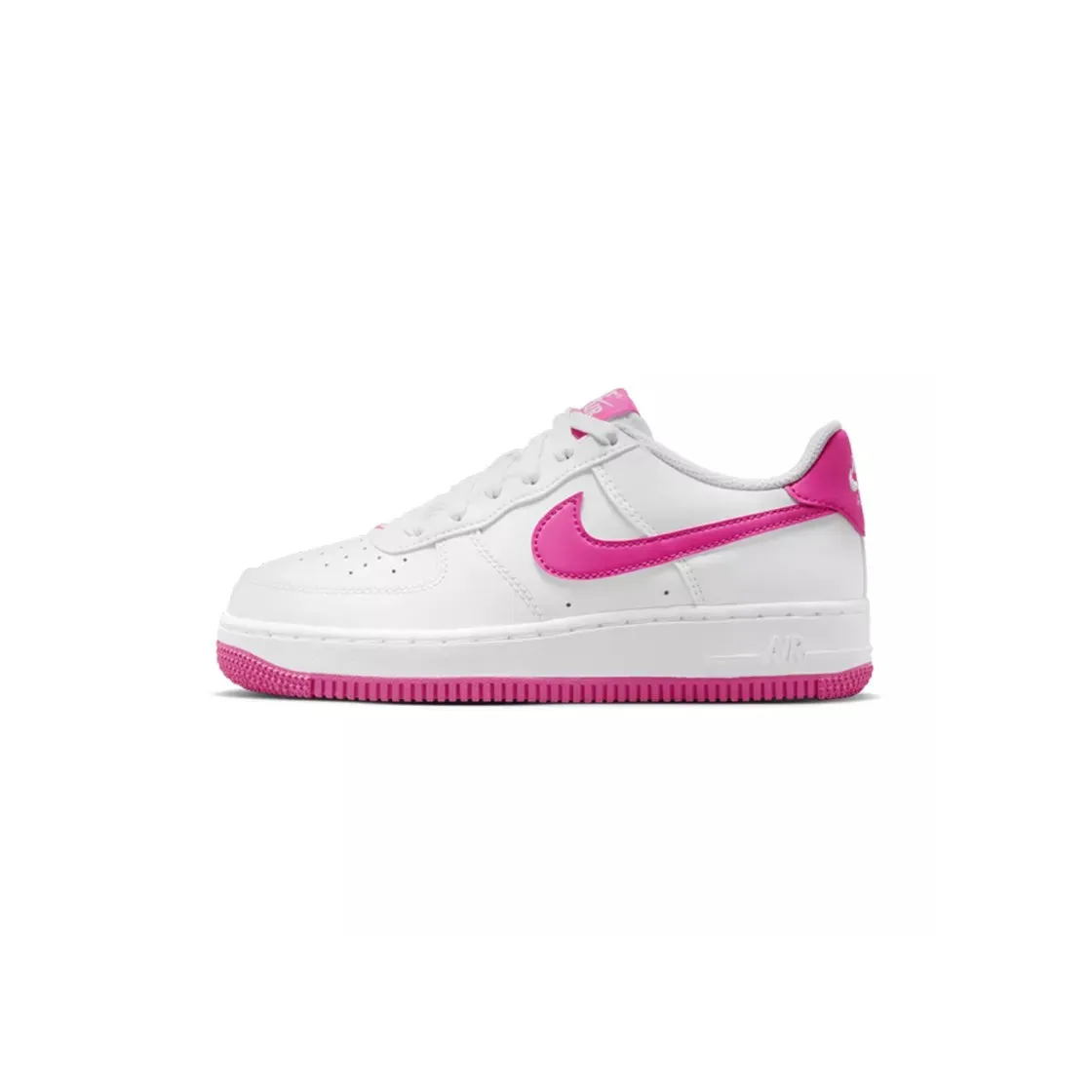 Baskets Nike Air Force 1 (Gs) - Blanc Et Rose - Femme