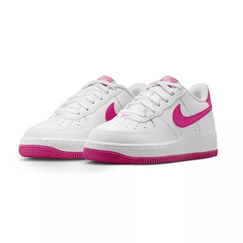 Baskets Nike Air Force 1 (Gs) - Blanc Et Rose - Femme