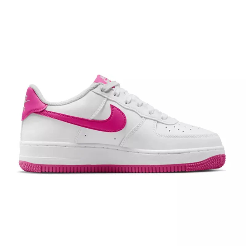 Baskets Nike Air Force 1 (Gs) - Blanc Et Rose - Femme