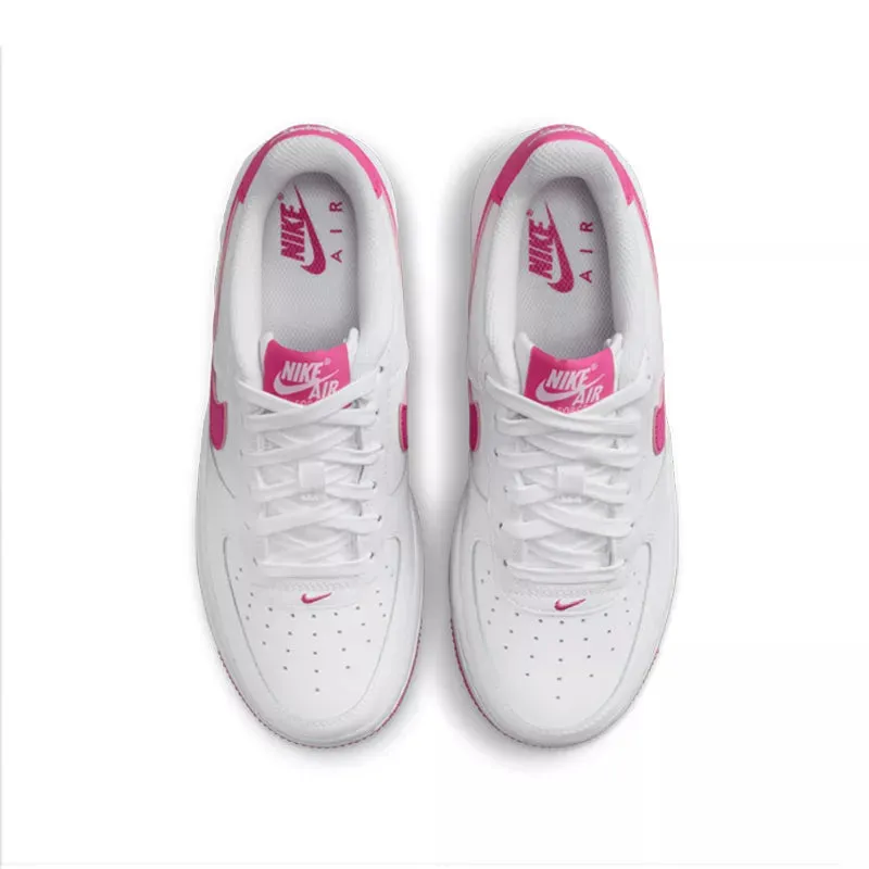 Baskets Nike Air Force 1 (Gs) - Blanc Et Rose - Femme