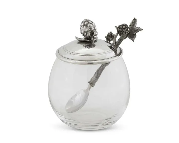 BLACKBERRY JAM JAR SPOON