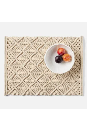 Blue Pheasant - Juno Rectangular Placemats - Natural Cotton