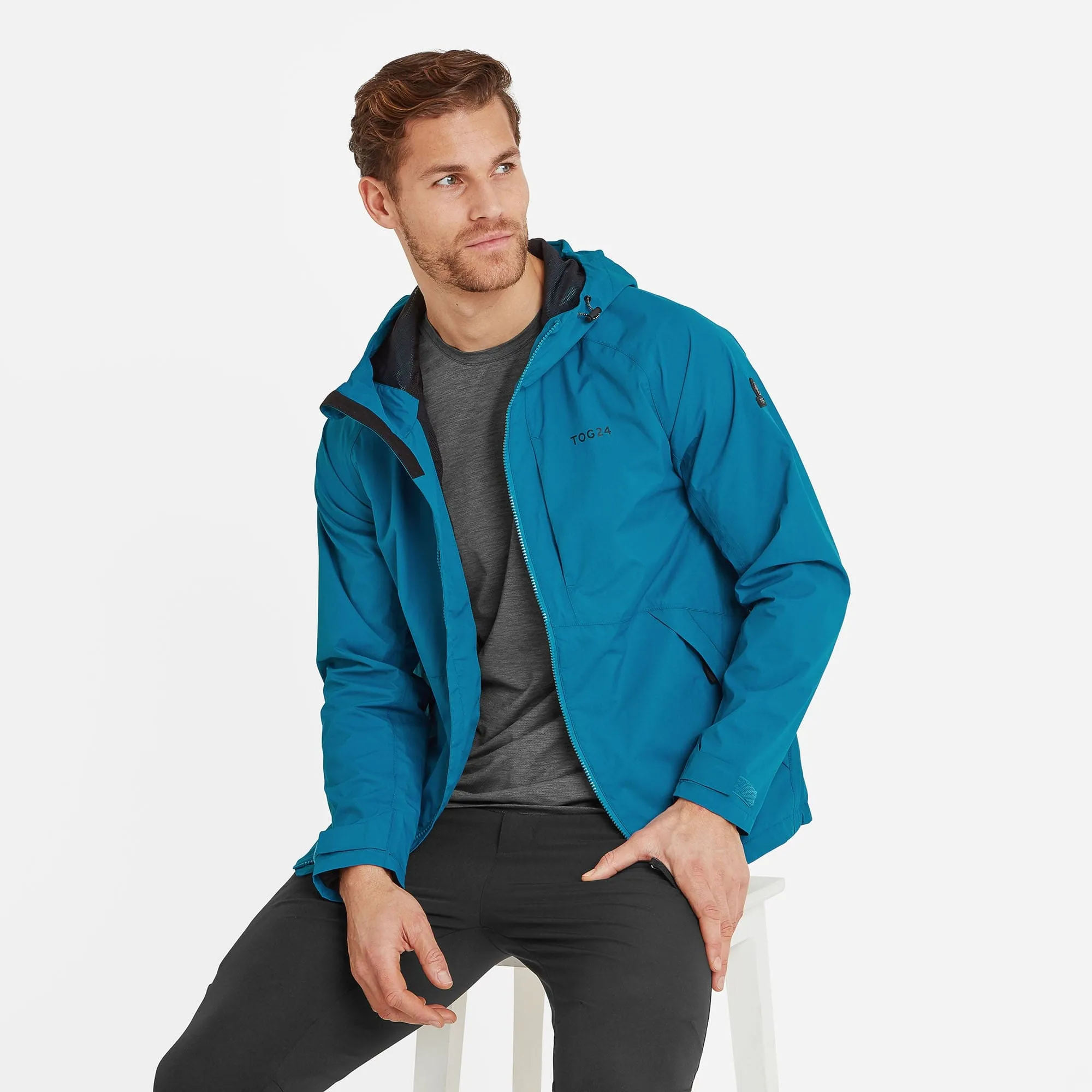 Brigsteer Mens Waterproof Jacket - Peacock Blue