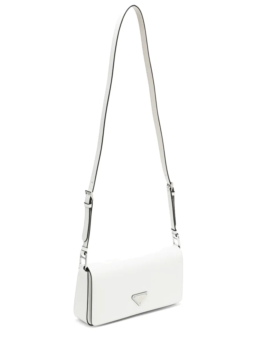 Brushed Leather Femme Bag in White N