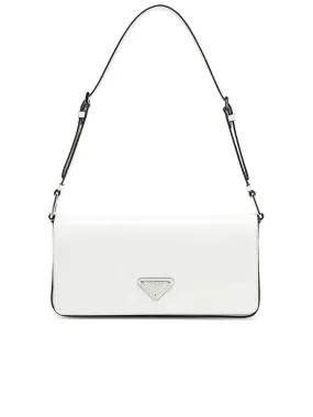 Brushed Leather Femme Bag in White N