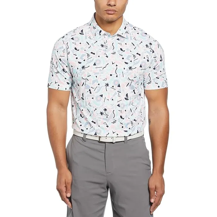 Callaway Florida Abstract Novelty Print Polo