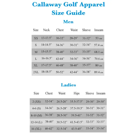 Callaway Short Sleeve Tournament Polo