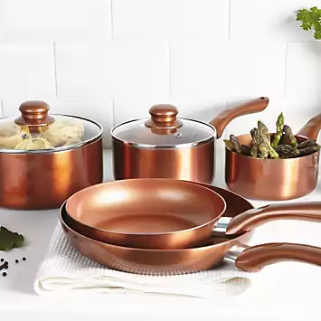 Cermalon 5 Piece Copper Metallic Cookware Set | Kaleidoscope