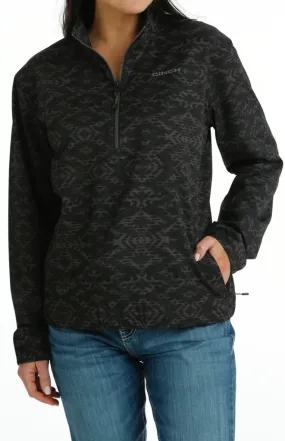 Cinch Women’s Black Aztec 1/4 Zip Pullover