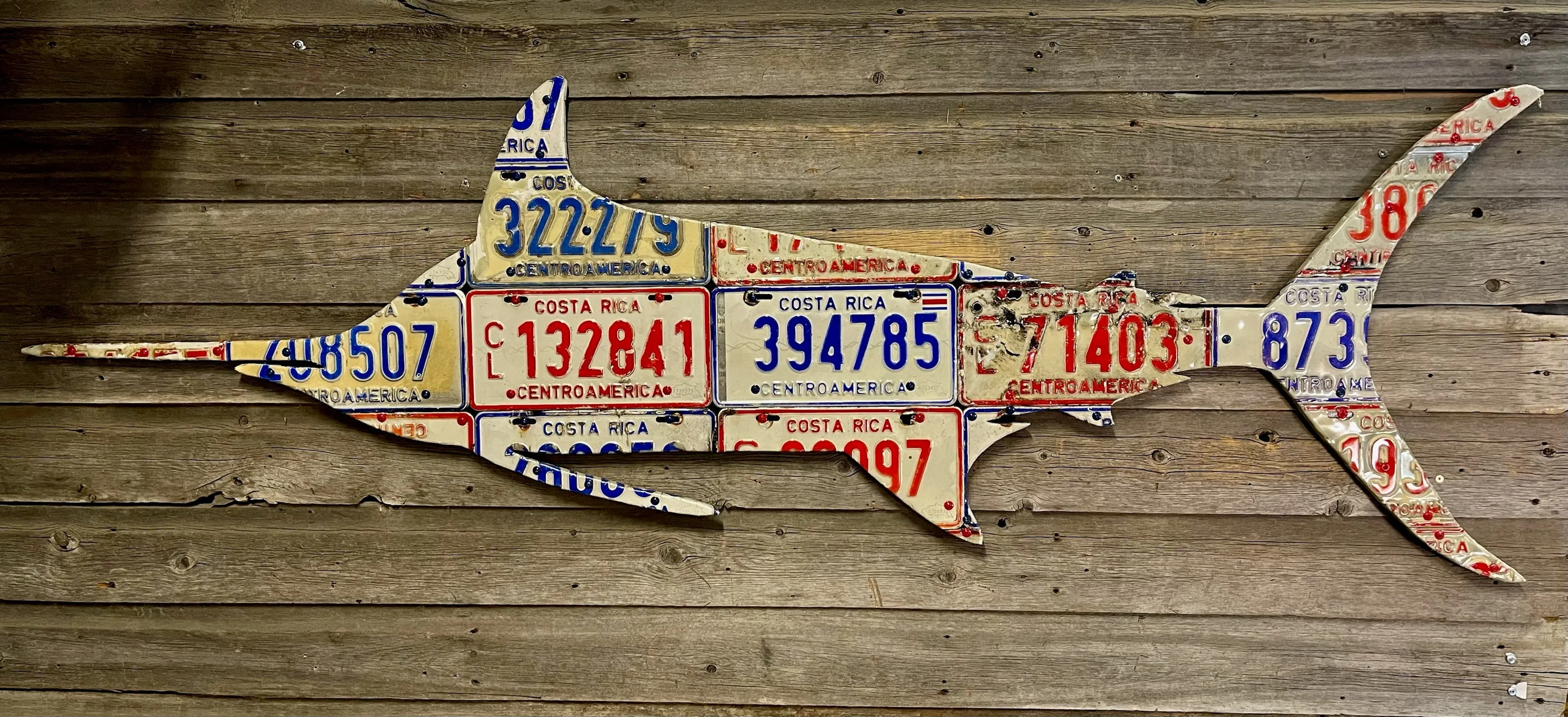 Costa Rica Marlin License Plate Art