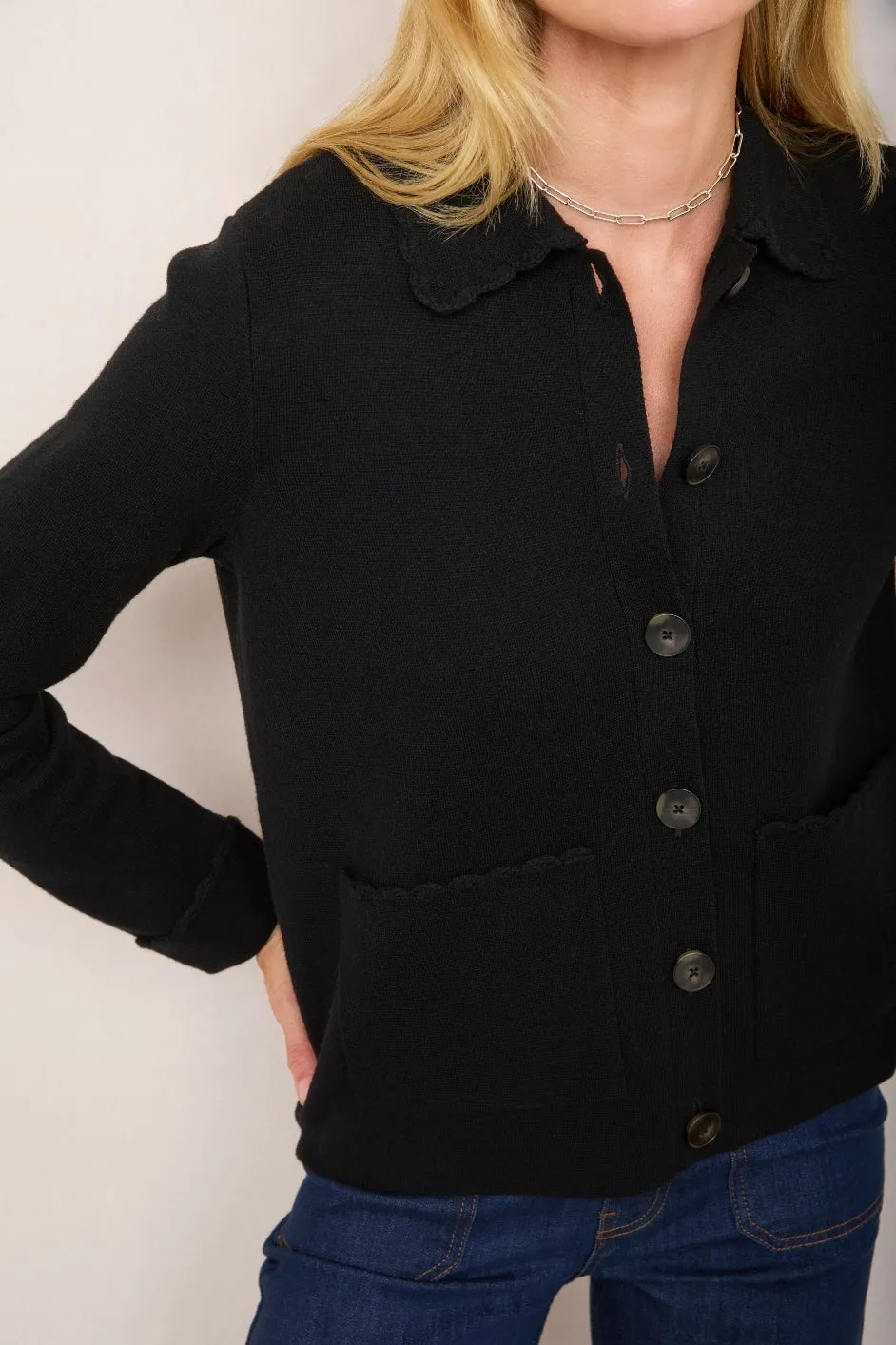 Cressida Knitted Jacket - Black