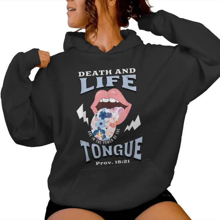 Death And Life Tongue Christian Women Hoodie