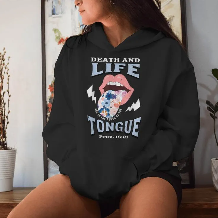 Death And Life Tongue Christian Women Hoodie