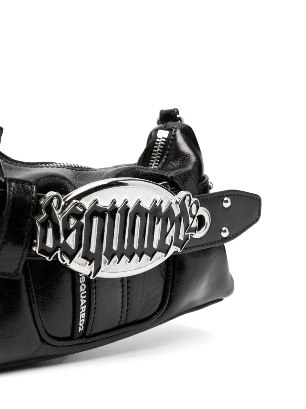 Dsquared2    Dsquared2 Gothic Leather Shoulder Bag