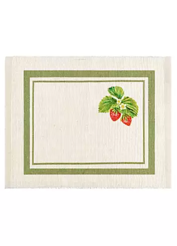 Evans Lichfield Strawberry Set of 4 Table Placemats | Kaleidoscope