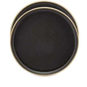 Frama Large Otto Plate - Set Of 2Black