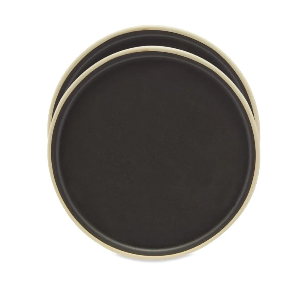 Frama Small Otto Plate - Set Of 2Black