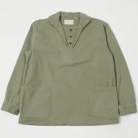 Full Count 2017 USN Herringbone Pullover Jacket - Olive