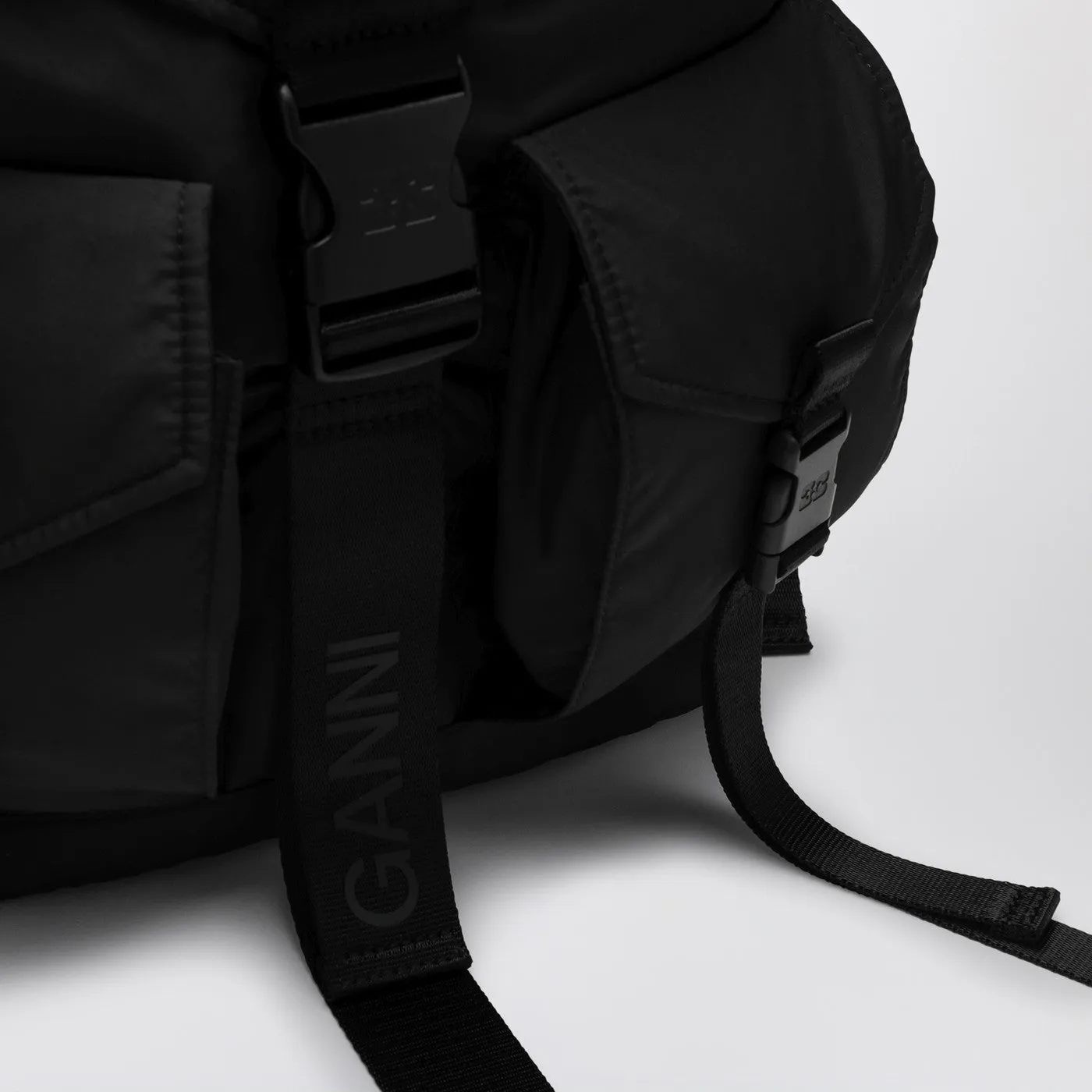 GANNI    Ganni Small Black Tech Backpack