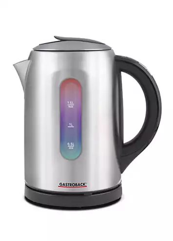 Gastroback 42427 1.5L Water Kettle Colour Vision Pro - Stainless Steel | Kaleidoscope