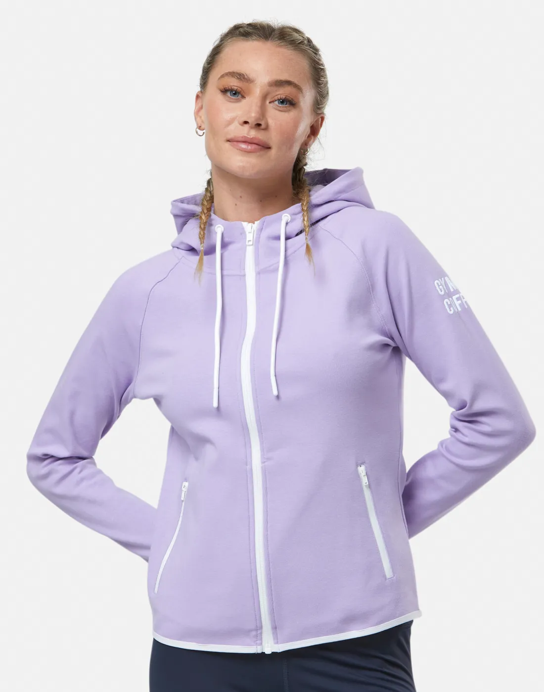 Gym+Coffee Womens Chill Full Zip Hoodie