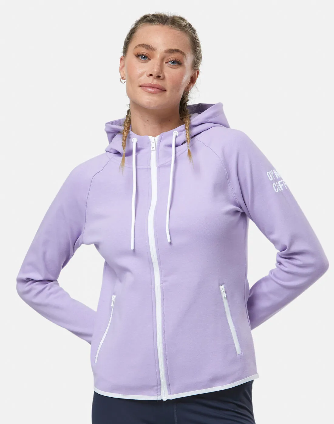 Gym+Coffee Womens Chill Full Zip Hoodie