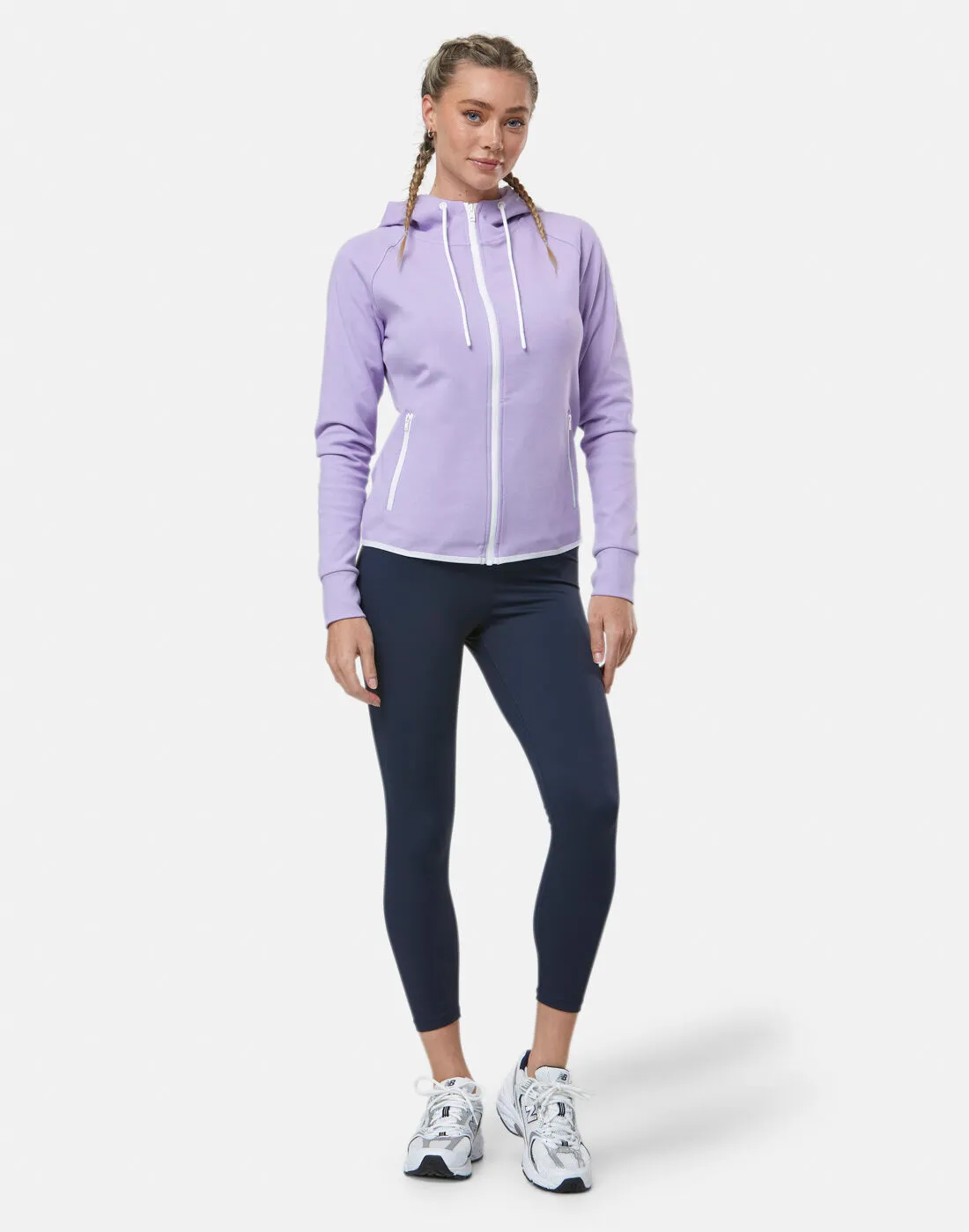 Gym+Coffee Womens Chill Full Zip Hoodie