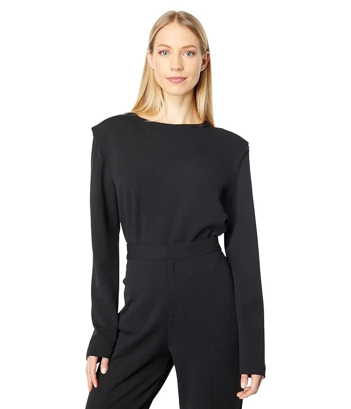 H Halston Long Sleeve Drape Detail Pullover Women's