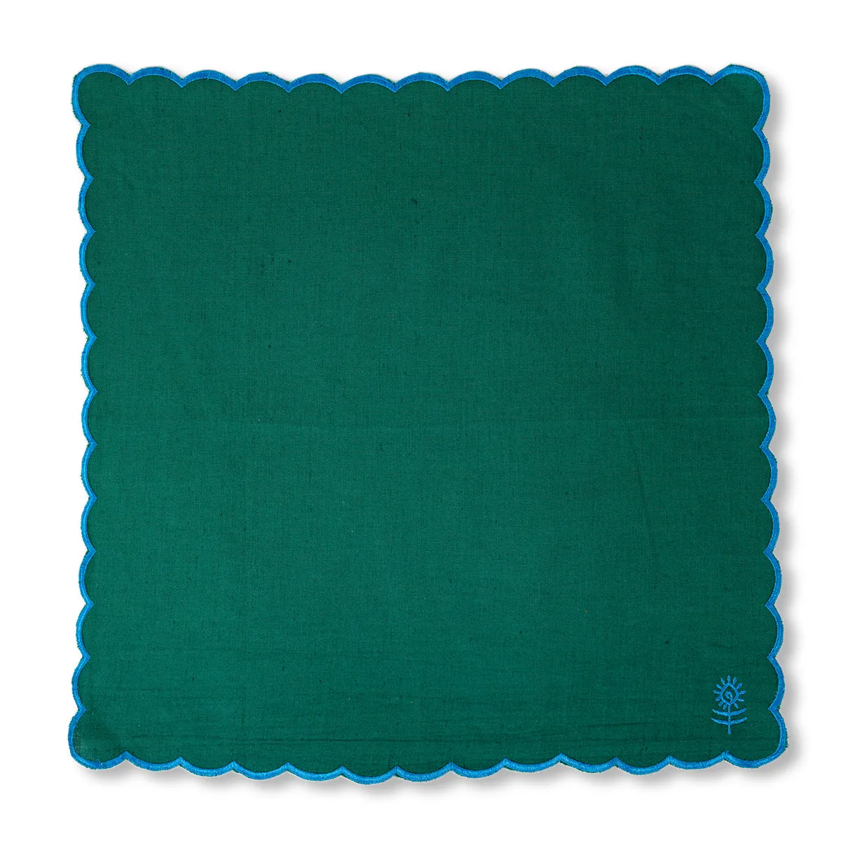 Icon Linen Napkins S/4 - Emerald + Peacock