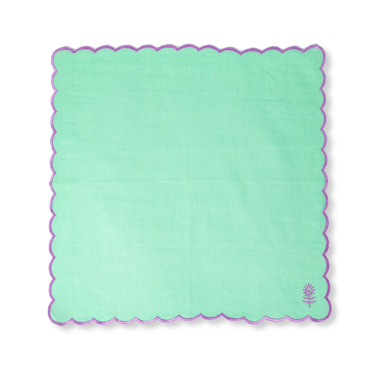 Icon Linen Napkins S/4 - Mint + Lilac