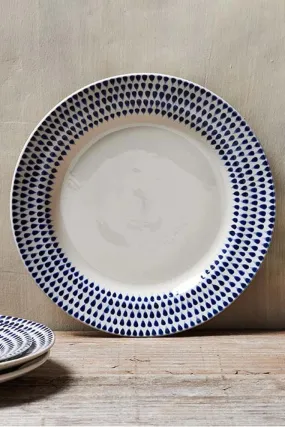 Indigo Drop Dinner Plate    