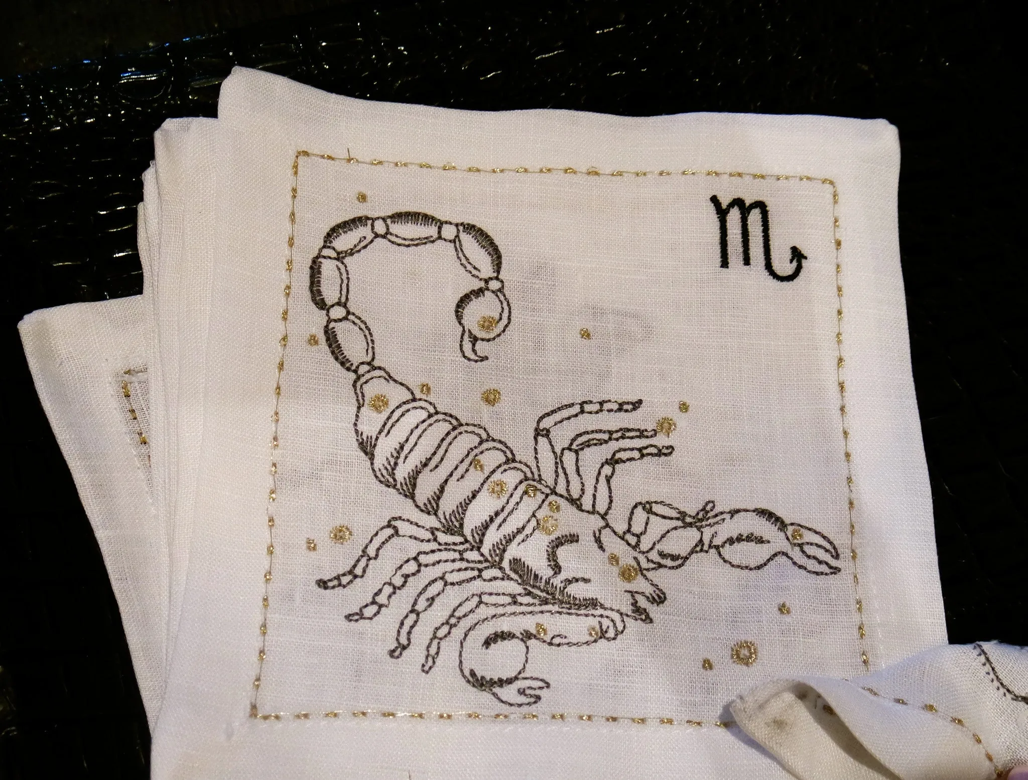 Kim Seybert Zodiac Cocktail Napkins