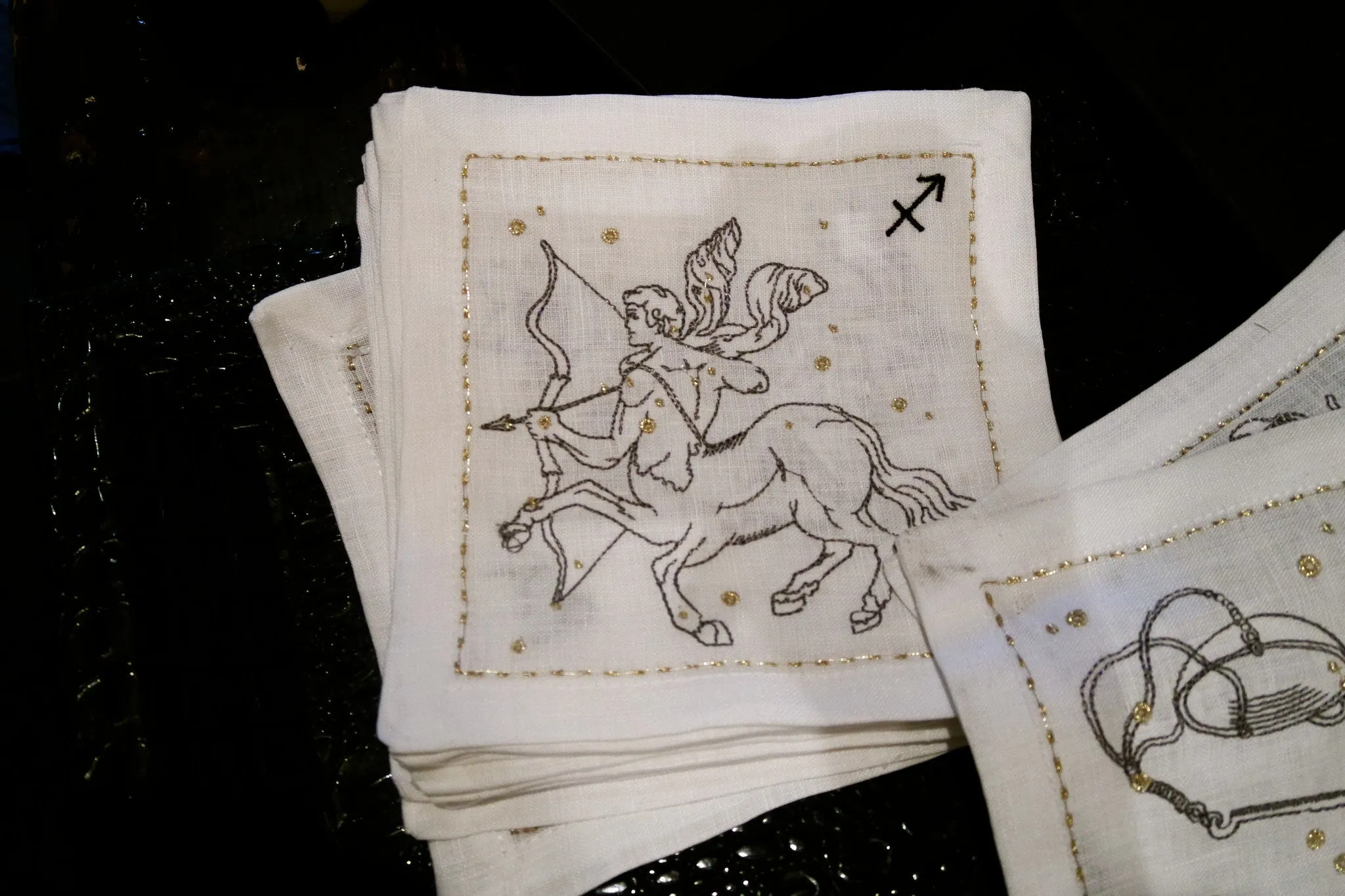 Kim Seybert Zodiac Cocktail Napkins