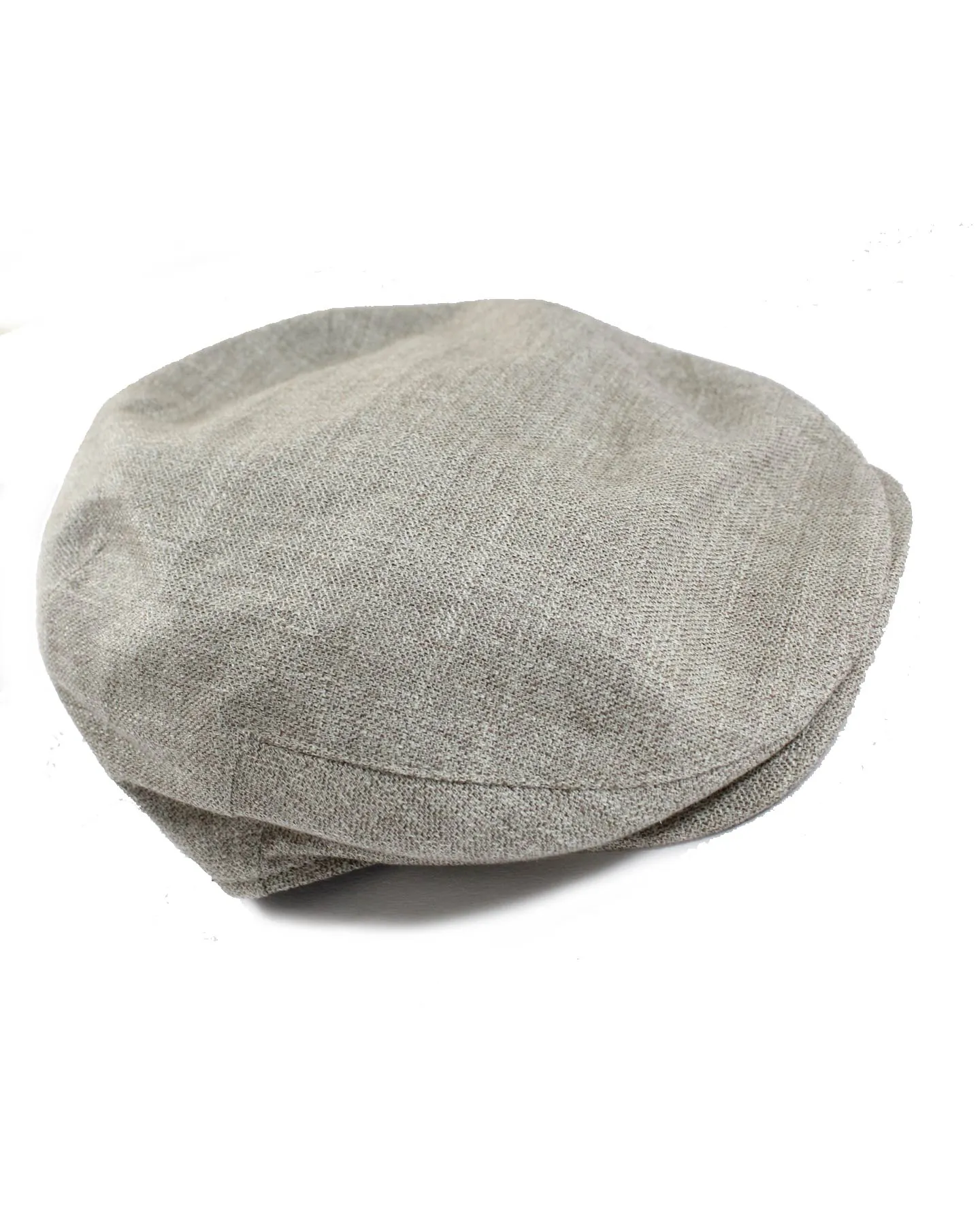 Kiton Soft Flat Cap Cashmere Linen Beige Ivy Cap