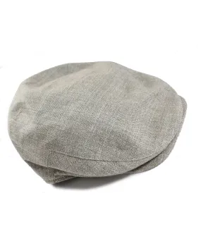 Kiton Soft Flat Cap Cashmere Linen Beige Ivy Cap